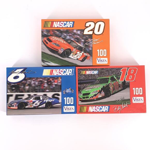 NASCAR Mark Martin Tony Stewart Bobby Labonte set of 3 unopened puzzles - Picture 10 of 10